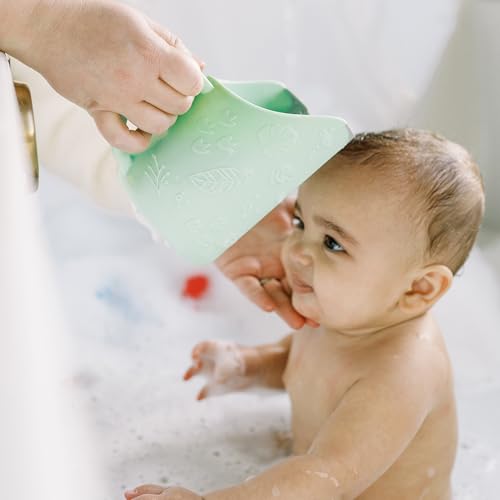 Dr. Brown's CleanUp Dino-Pour Baby Bath Rinse Cup, Tear-Free Rinsing for Babies and Toddlers, BPA Free