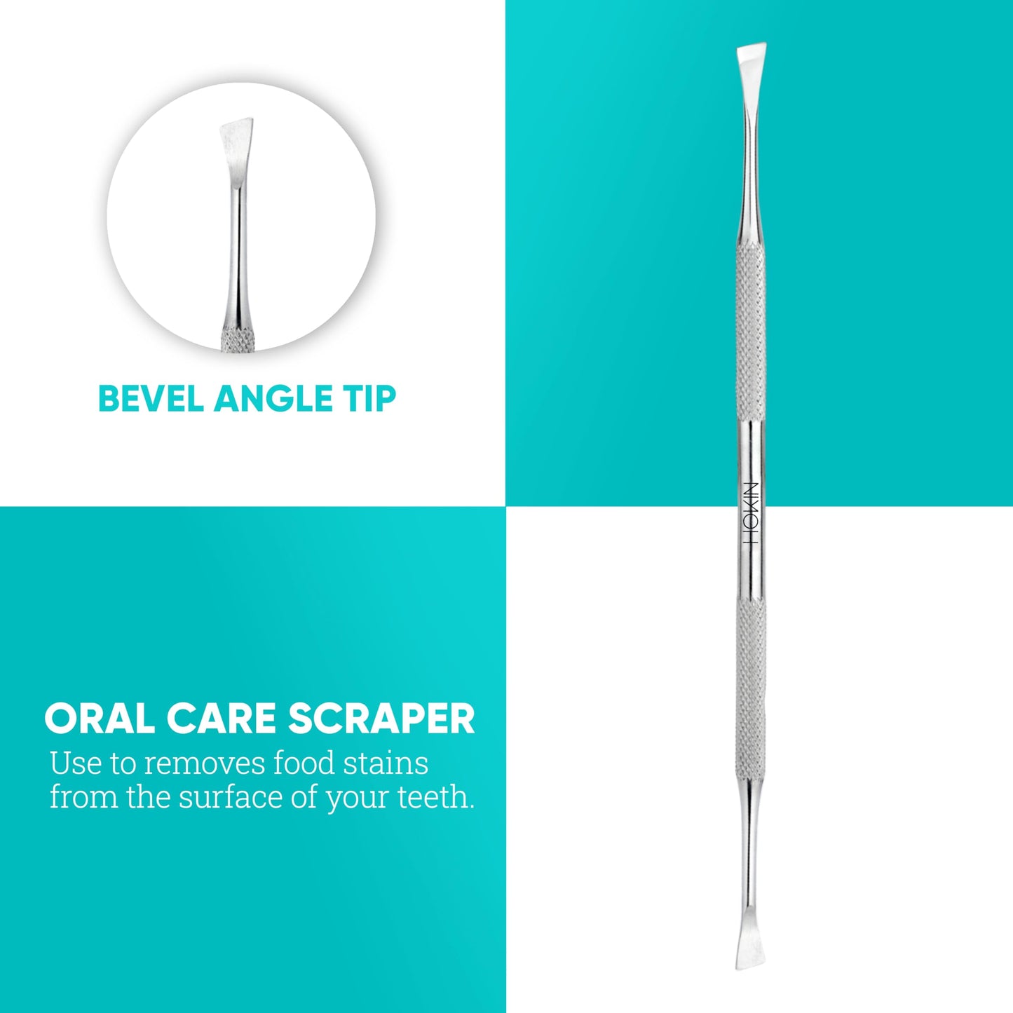 Dental Tools HOKIN Plaque Remover Teeth Cleaning Tool 4 Pcs Dental Care Kit Tooth Filling Repair Set Stainless Steel Dental Tools for Men Women Kids and Pet Care