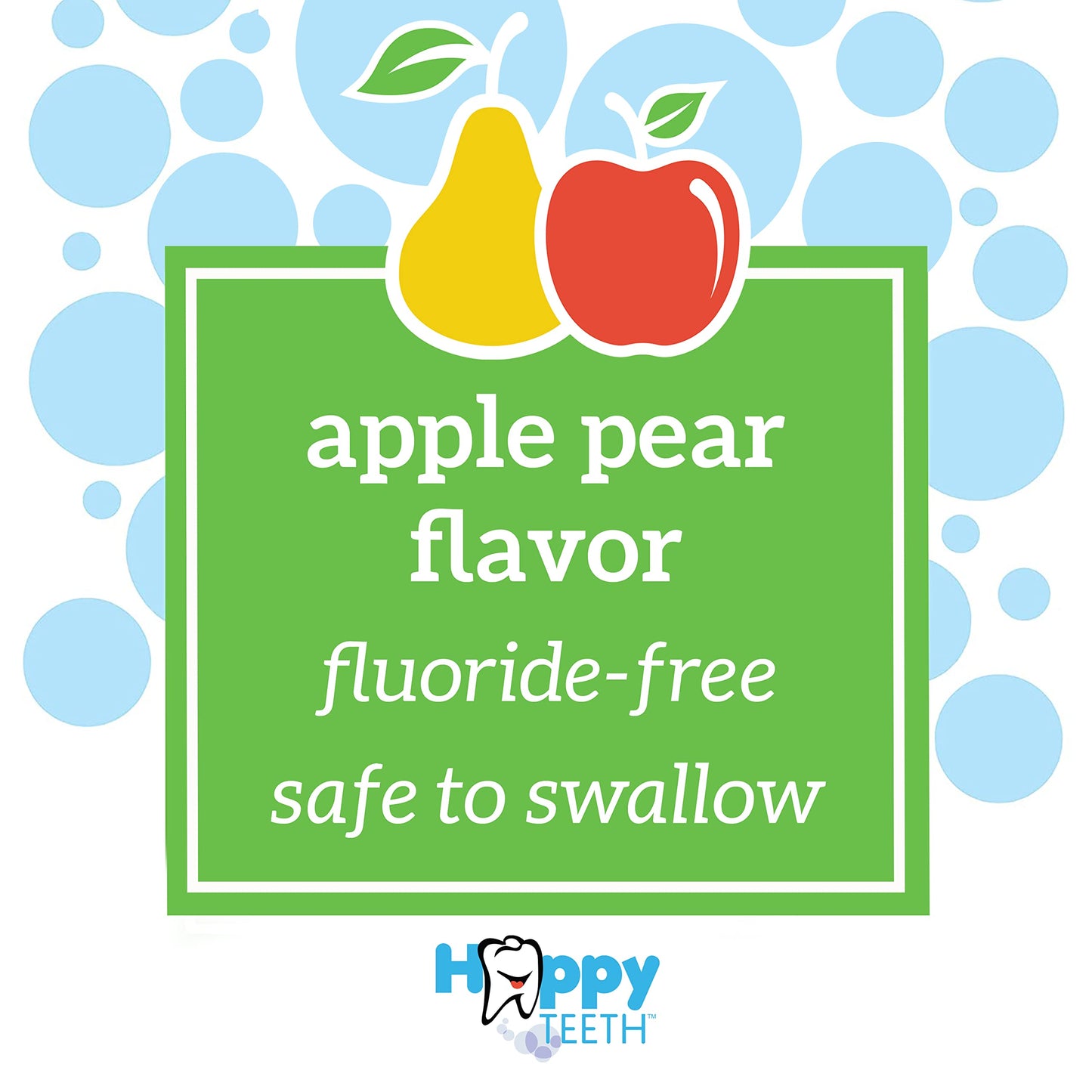 Dr. Brown's Fluoride-Free Baby Toothpaste, Safe to Swallow, Apple Pear, 1-Pack, 1.4oz/40g, 0-3 years