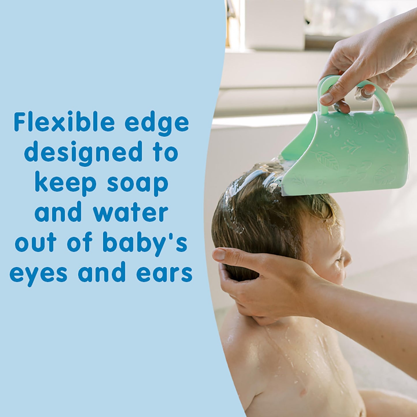 Dr. Brown's CleanUp Dino-Pour Baby Bath Rinse Cup, Tear-Free Rinsing for Babies and Toddlers, BPA Free