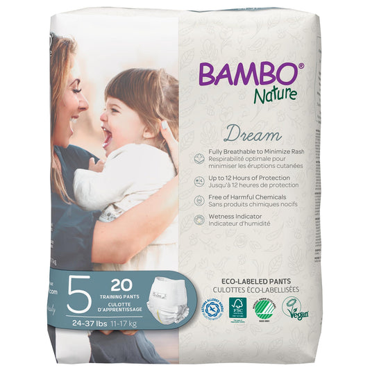 Bambo Nature Premium Training Pants (SIZES 4 TO 6 AVAILABLE), Size 5, 20 Count