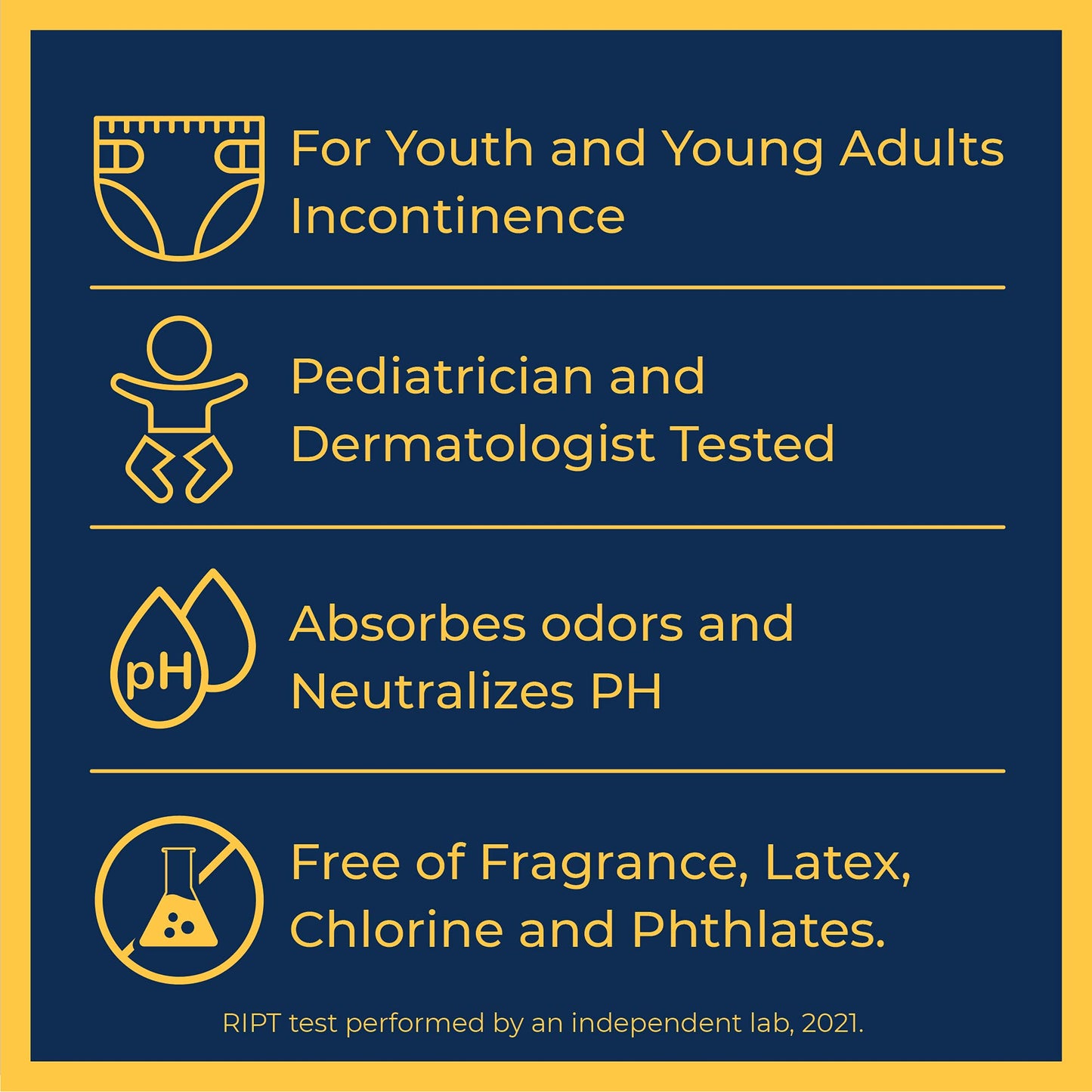 Super Sposie Booster Pads, Max Absorbency for Nighttime Diapers, Use with Overnight Diapers Size 5+ and Night time Pull ups, Incontinence Protection